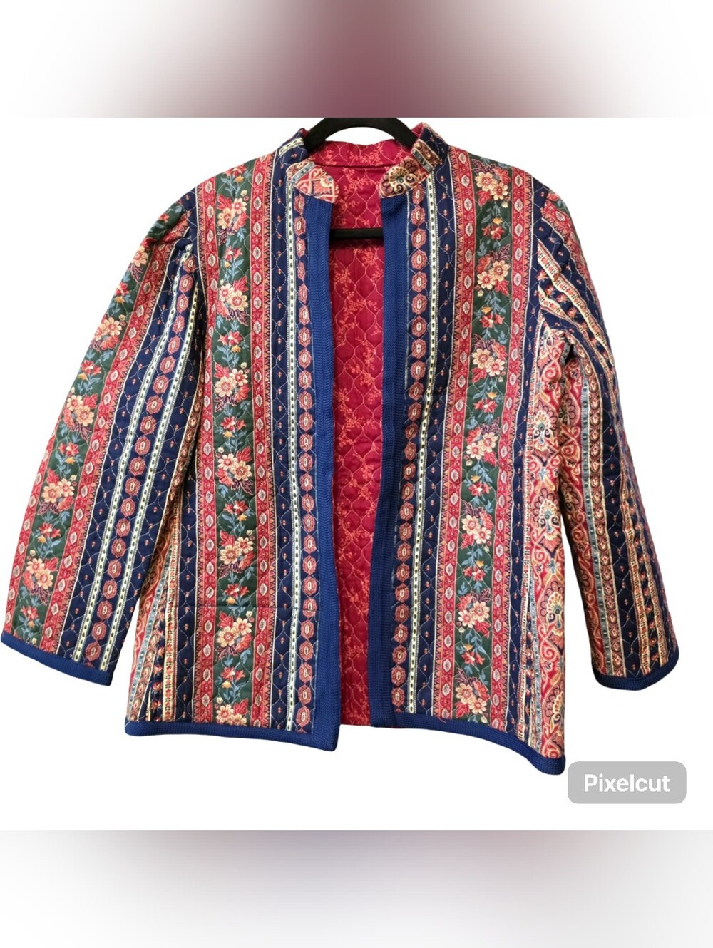 70s Quilted Boho Jacket